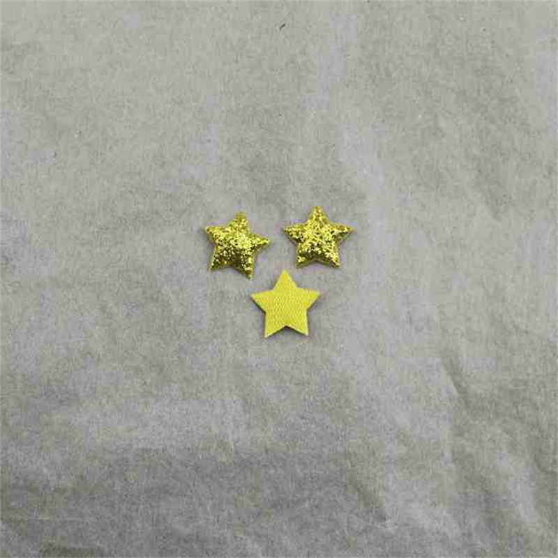 Estrellas Brillantes de 1.3cm con Estampado - Componentes para Fabricación de Accesorios de Pelo, Ropa de Muñecas y Manualidades - Proveedor Mayorista