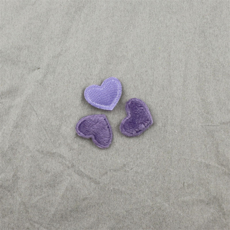 Corazones de Felpa de 1.7cm - Componentes para Fabricación de Accesorios de Pelo, Ropa, Juguetes y Manualidades - Proveedor Mayorista