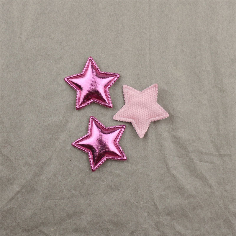 Estrellas de Tela Dorada de 3.1cm - Componentes para Fabricación de Accesorios de Pelo, Ropa, Calzado y Muñecas - Proveedor Mayorista