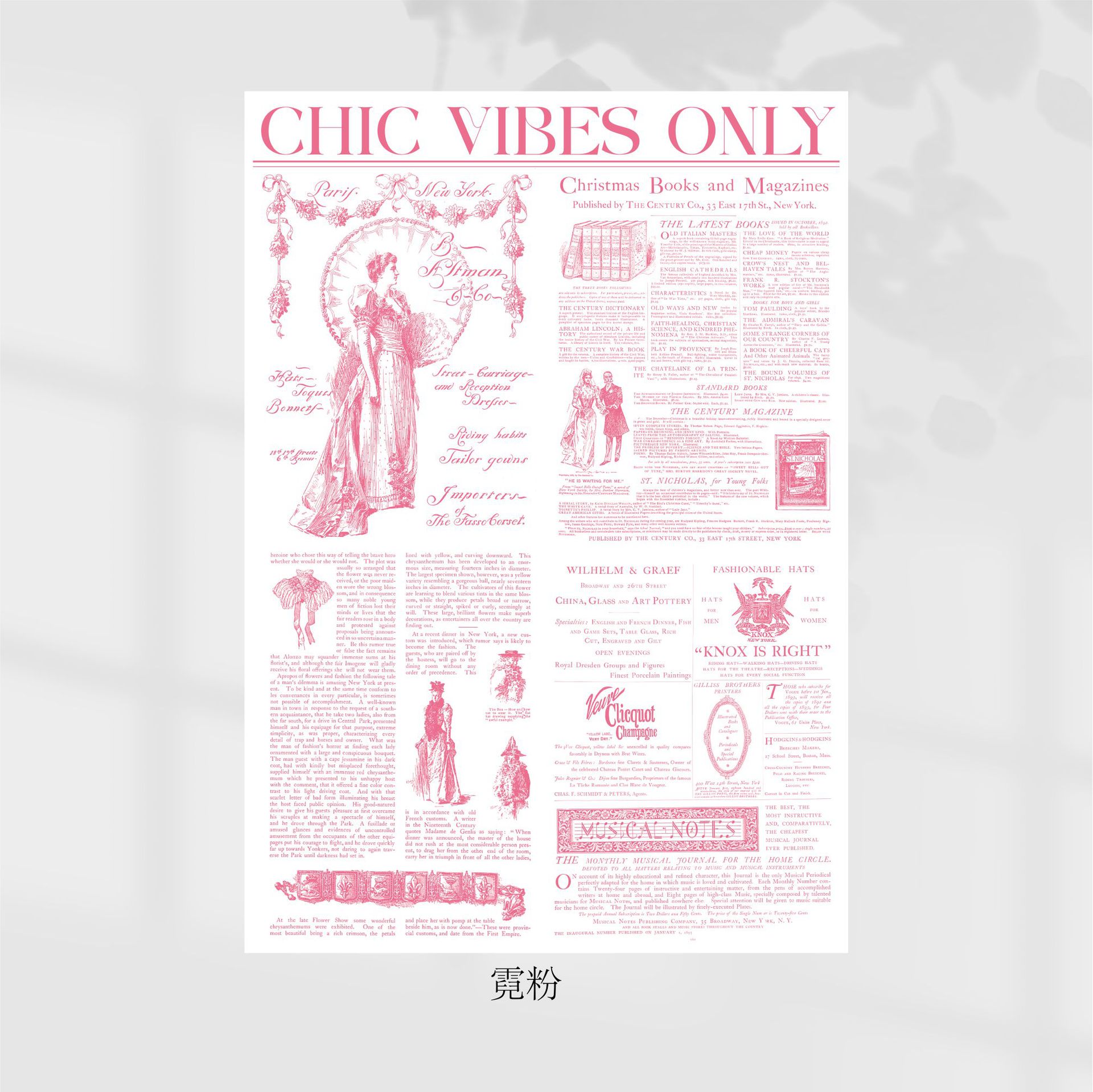 Papel para Envolver Flores Estilo Vintage Siglo XIX - Diseño con Letras Inglesas - Papel Grueso de Alta Gama para Florerías - Venta al por Mayor para Boutiques y Eventos de Lujo