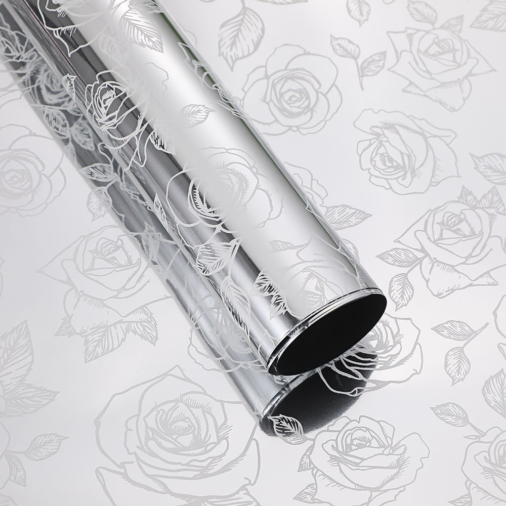 Papel para Flores Estilo Europeo/Americano con Tipografía Inglesa - Superficie Mate (Estilo 'Hansol') - Material Impermeable de Alta Calidad para Floristerías - Venta al por Mayor