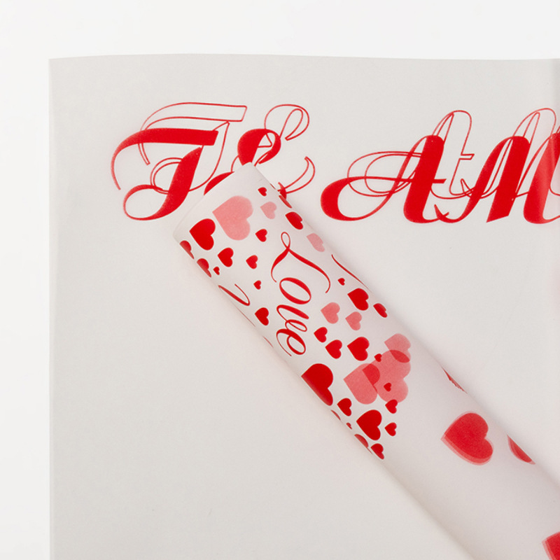 Papel de Regalo para Flores 'Qixi' y San Valentín - Acabado Mate, Impermeable y de Gran Espesor - Para Mayoristas y Floristerías 