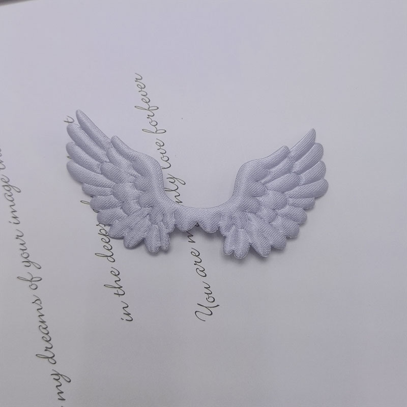 Alas de Ángel de Satén con Estampado por Ultrasonido - Componentes para Decoración de Pasteles, Fabricación de Accesorios, Ropa y Juguetes - Proveedor Mayorista 
