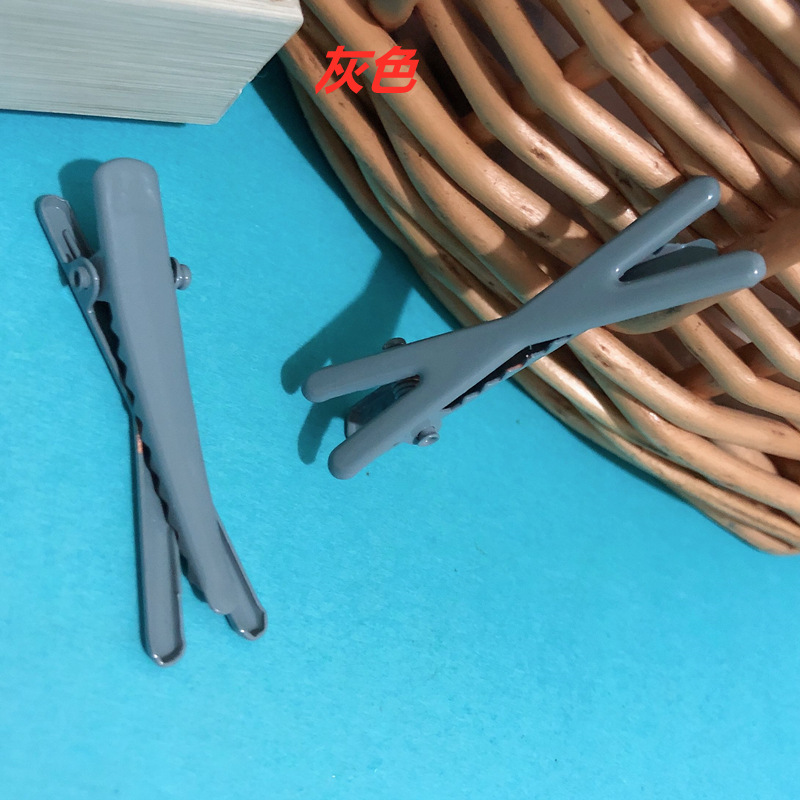 Set de Pinzas Cruzadas Coreanas en Colores Primavera - Accesorios para Cabello con Esmalte de Moda