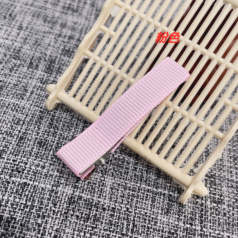 Pinzas de Pato con Moño para Niñas - Mayorista de Accesorios para el Cabello (Tira de Tela Completa, Doble Horquilla)