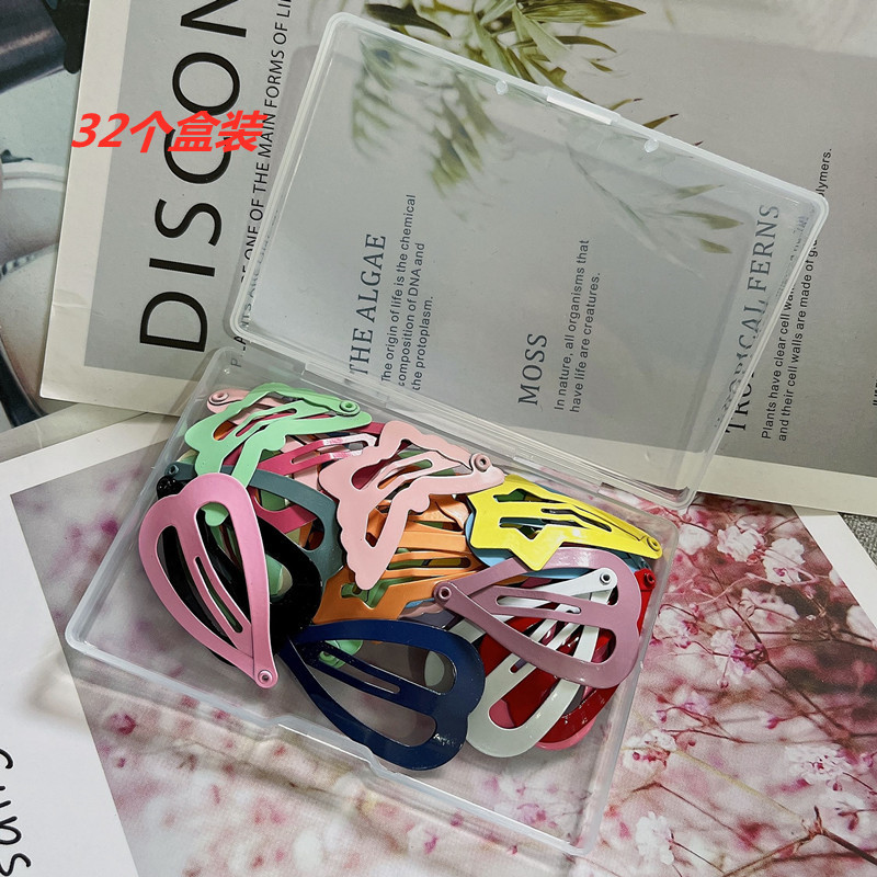 Set de Broches BB Infantiles en Colores Pastel - Pinzas en Forma de Lágrima con Esmalte