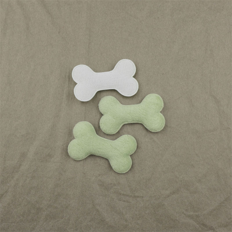 Huesos de Felpa para Mascotas de 4.8cm - Componentes para Fabricación de Accesorios para Mascotas, Ropa, Juguetes y Manualidades - Proveedor Mayorista