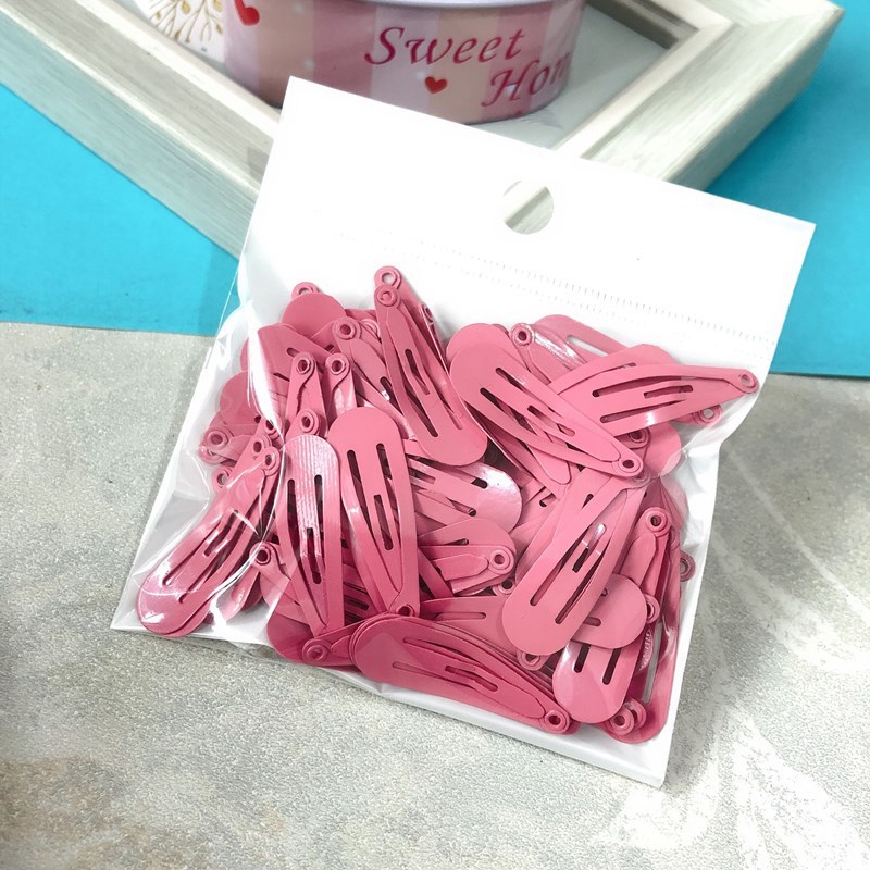 Lote de 100 Broches BB Ecológicos de 3CM - Pinzas en Forma de Lágrima con Esmalte No Tóxico 