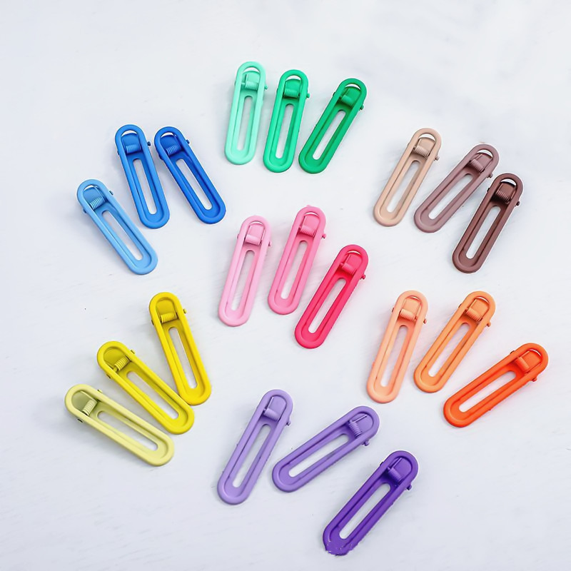 Pinzas de Pato en Colores Pastel - Broches Laterales con Acabado en Esmalte 