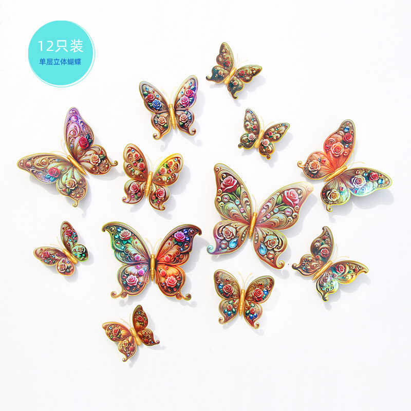 Mariposas Magnéticas 3D Ultra Realistas - Imán Fuerte para Nevera y Superficies Metálicas - Decoración Moderna para Hogar y Oficina - Ideal para Vendedores de Amazon y Mayoreo