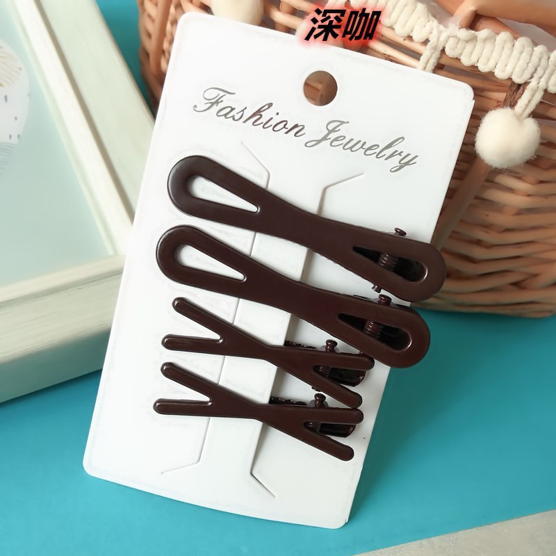 Set de Pinzas de Pato Coreanas en Colores Primavera - Accesorios para Cabello Infantil con Esmalte 