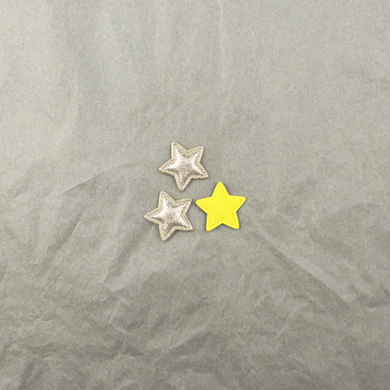 Estrellas de Pana Brillante de 2.5cm - Componentes para Fabricación de Accesorios de Pelo, Ropa y Manualidades - Proveedor Mayorista