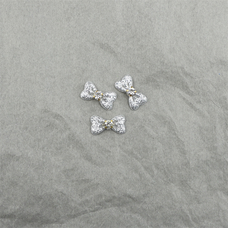 Moños de Cuero con Purpurina y Cristales - Componentes para Fabricación de Accesorios de Pelo, Ropa de Muñecas y Manualidades - Proveedor Mayorista