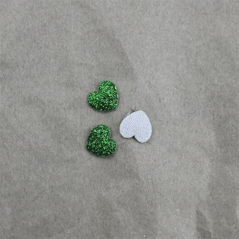 Corazones Mini Brillantes de 1cm con Purpurina - Componentes para Fabricación de Accesorios de Pelo, Calcetines, Juguetes de Peluche y Manualidades - Proveedor Mayorista