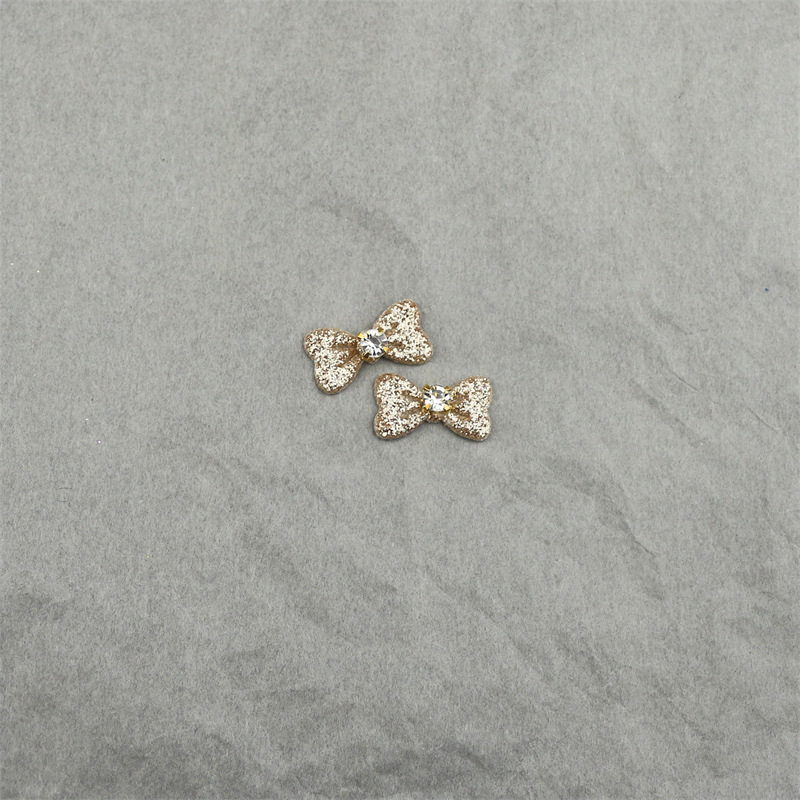 Moños de Cuero con Purpurina y Cristales - Componentes para Fabricación de Accesorios de Pelo, Ropa de Muñecas y Manualidades - Proveedor Mayorista