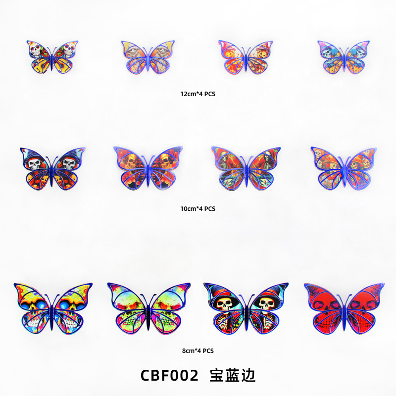 Lote de 12 Mariposas Navideñas Caladas para Exportación - Diseño Festivo en Rojo, Verde y Dorado - Decoración para Pared, Árbol y Fiestas - Ideal para Mayoristas de Temporada