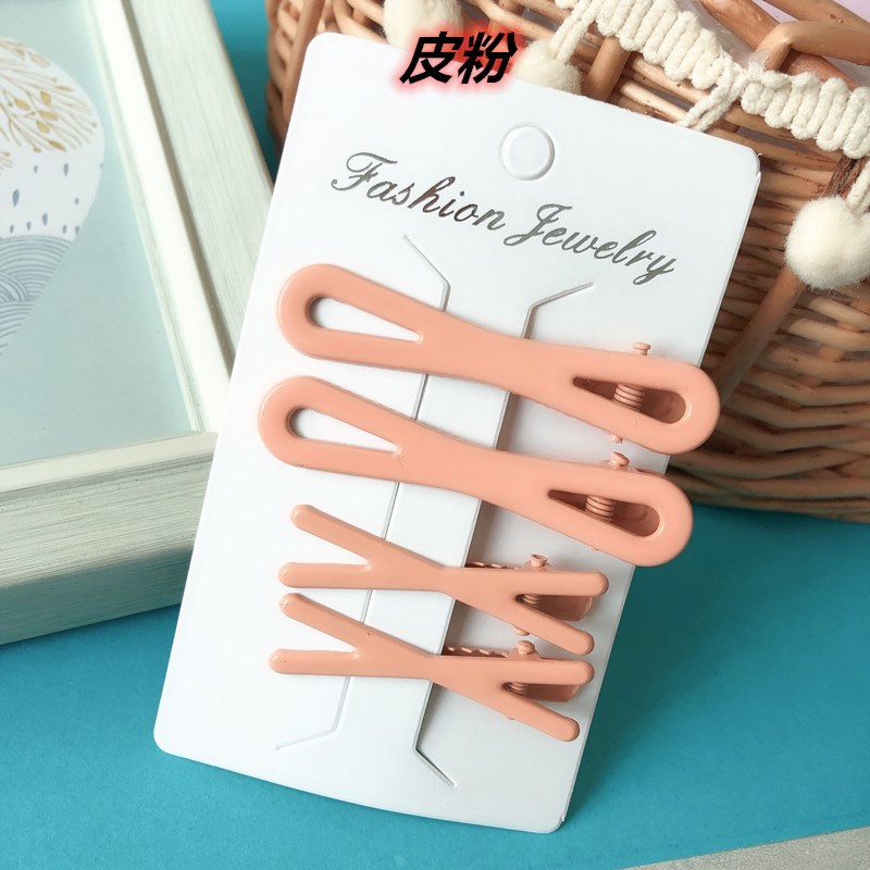 Set de Pinzas de Pato Coreanas en Colores Primavera - Accesorios para Cabello Infantil con Esmalte 