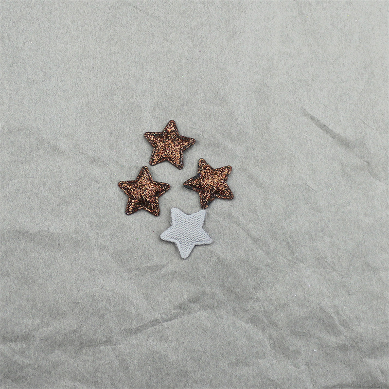 Estrellas Brillantes de 1.8cm con Purpurina - Componentes para Fabricación de Accesorios de Pelo, Muñecas y Manualidades - Proveedor Mayorista