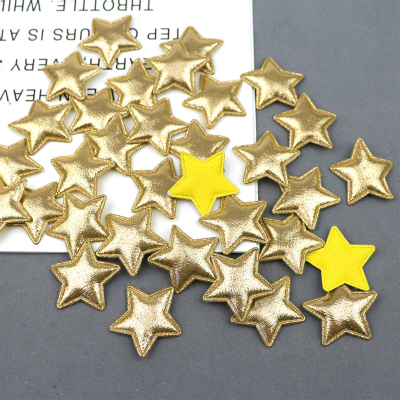 Coronas, Corazones y Estrellas de Pana Brillante con Estampado - Set de Componentes para Fabricación de Accesorios de Pelo y Ropa - Proveedor Mayorista 