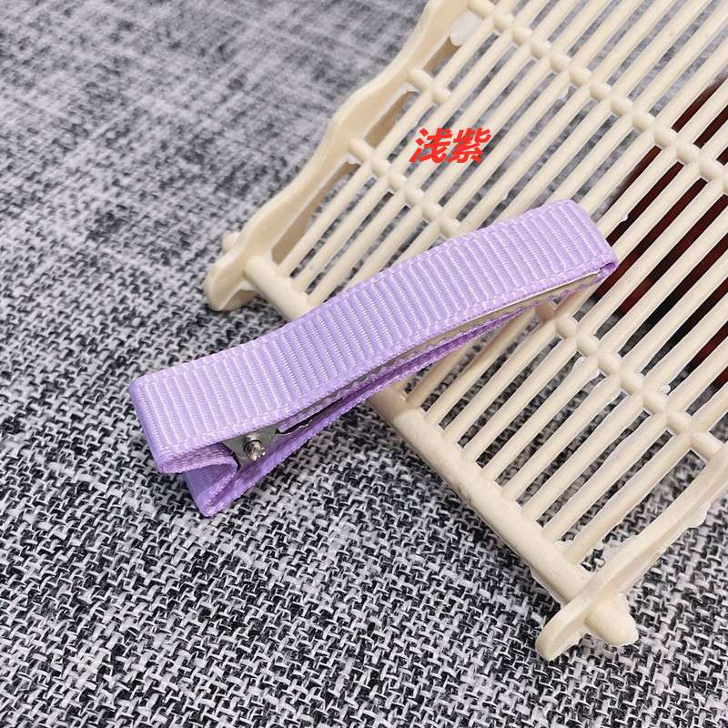 Pinzas de Pato con Moño para Niñas - Mayorista de Accesorios para el Cabello (Tira de Tela Completa, Doble Horquilla)