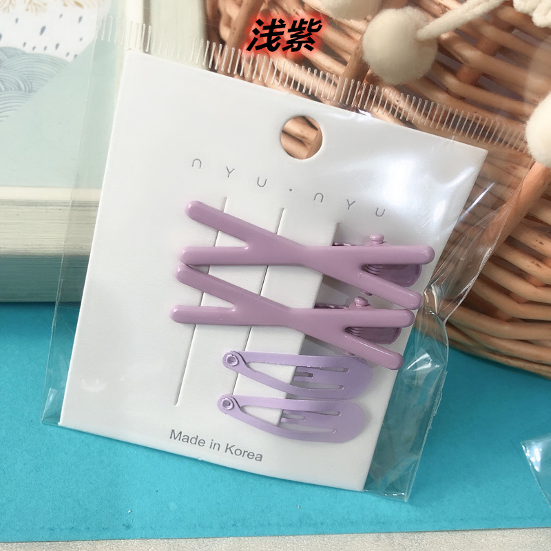 Set Coreano de Broches BB Cruzados - Pinzas en Forma de Lágrima con Esmalte HyunA