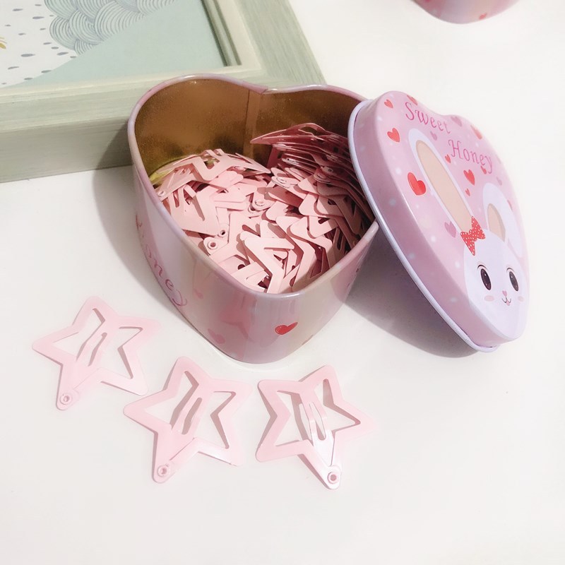 Set de 50 Broches BB Estrellados para Niños - Adorables Accesorios para Cabello Infantil de 3CM con Esmalte Seguro