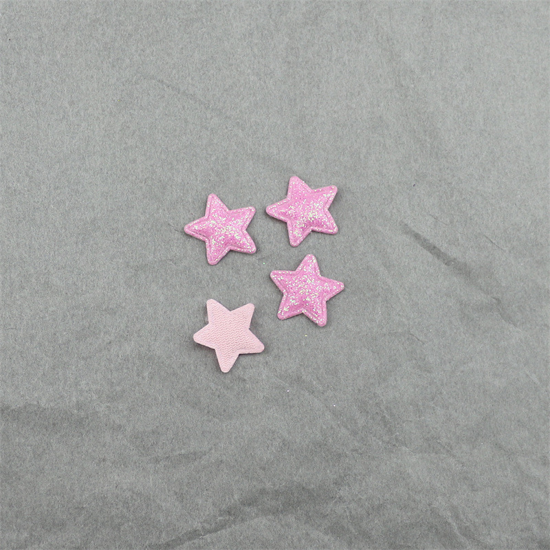 Estrellas Brillantes de 1.8cm con Purpurina - Componentes para Fabricación de Accesorios de Pelo, Muñecas y Manualidades - Proveedor Mayorista