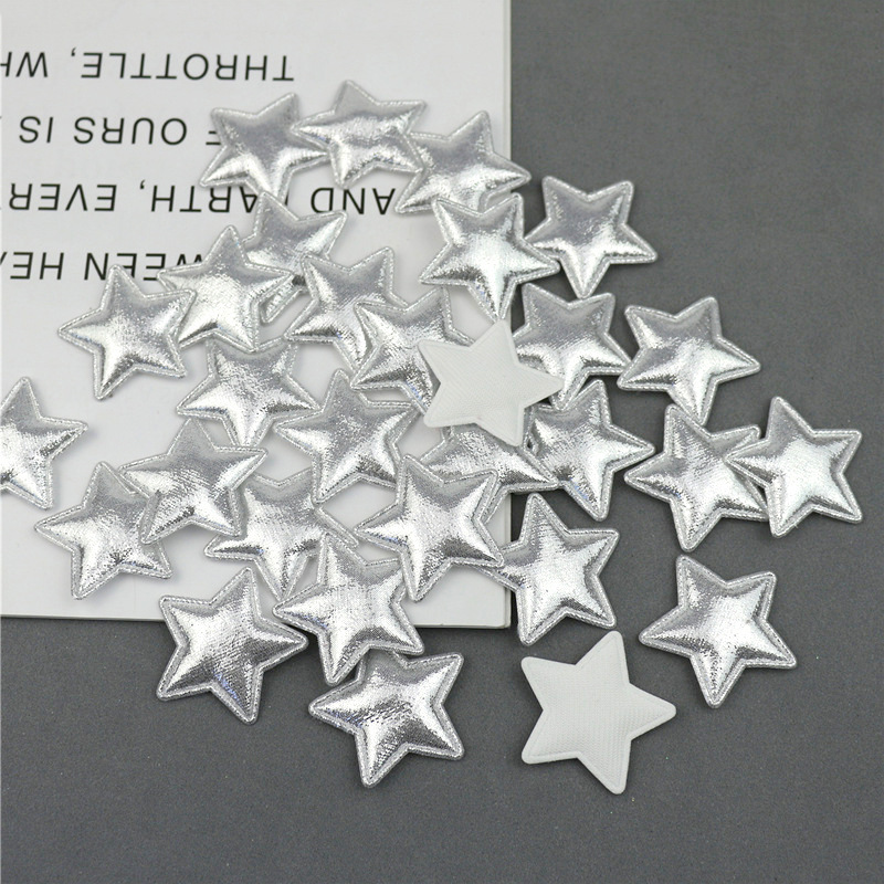 Coronas, Corazones y Estrellas de Pana Brillante con Estampado - Set de Componentes para Fabricación de Accesorios de Pelo y Ropa - Proveedor Mayorista 