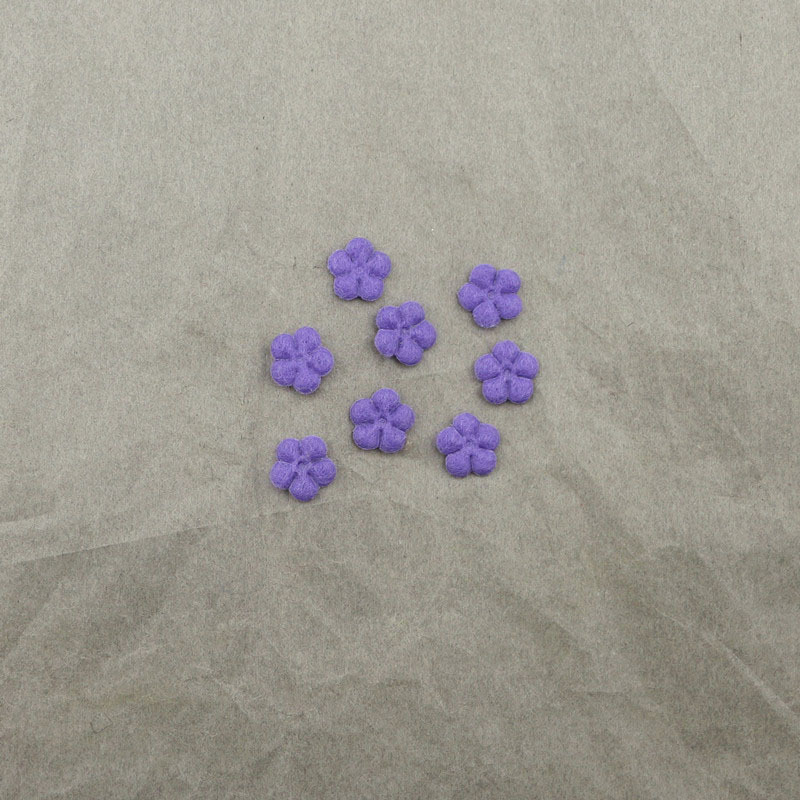 Flores Mini de Fieltro de 1cm - Componentes de Precisión para Fabricación de Accesorios de Pelo, Ropa, Calzado y Manualidades - Proveedor Mayorista
