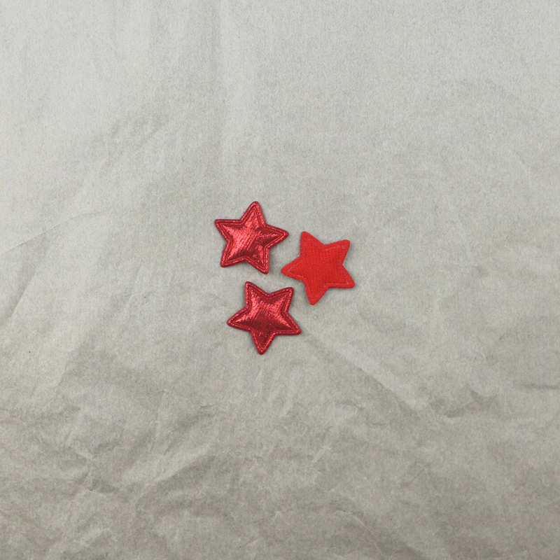 Estrellas de Pana Brillante de 2.5cm - Componentes para Fabricación de Accesorios de Pelo, Ropa y Manualidades - Proveedor Mayorista