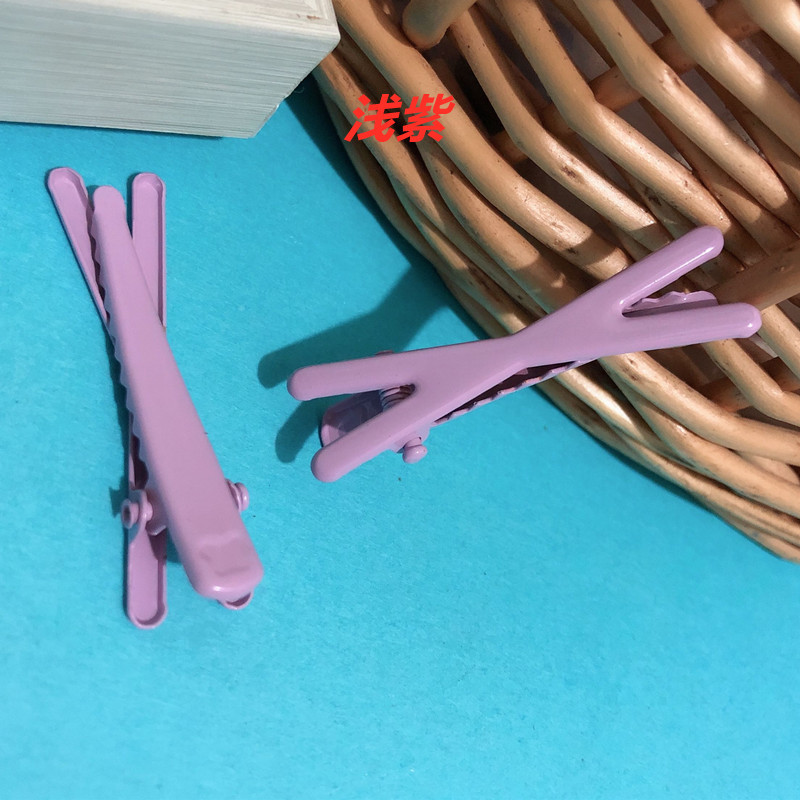 Set de Pinzas Cruzadas Coreanas en Colores Primavera - Accesorios para Cabello con Esmalte de Moda