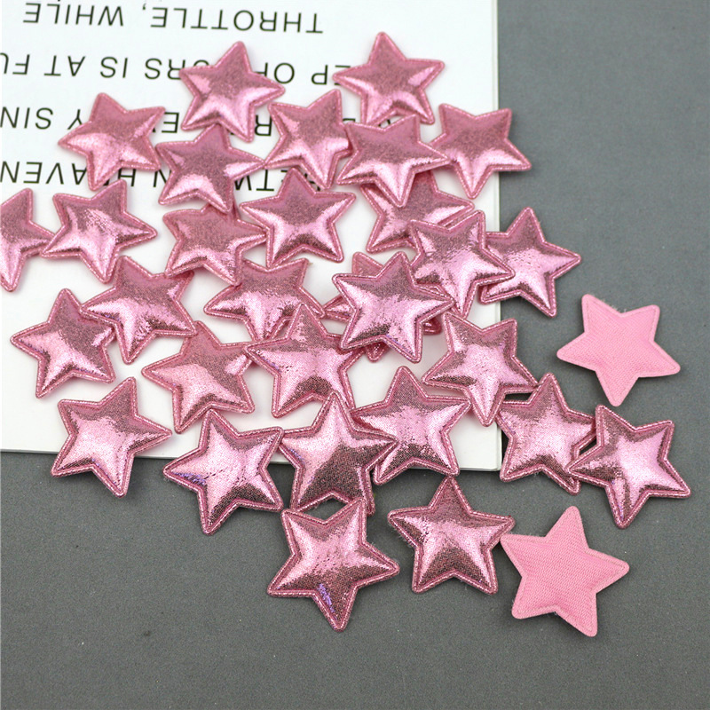 Coronas, Corazones y Estrellas de Pana Brillante con Estampado - Set de Componentes para Fabricación de Accesorios de Pelo y Ropa - Proveedor Mayorista 