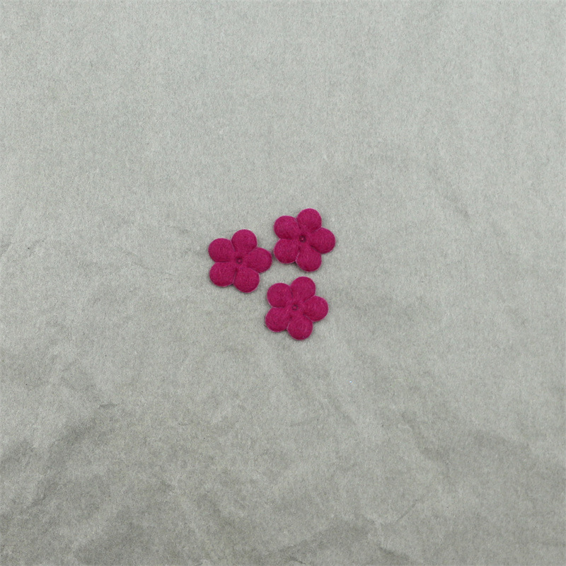Flores Mini de Fieltro de 1.5cm - Componentes para Fabricación de Accesorios de Pelo, Adornos Textiles y Manualidades - Proveedor Mayorista
