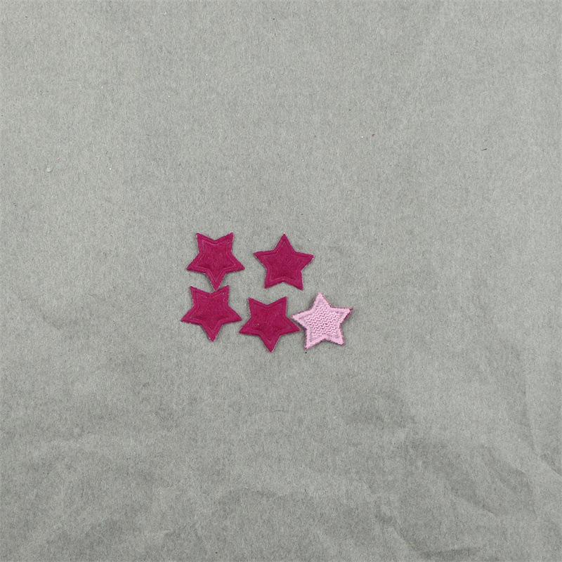 Estrellas Mini de Fieltro de 1.3cm con Estampado - Componentes para Fabricación de Accesorios de Pelo, Manualidades y Decoración - Proveedor Mayorista