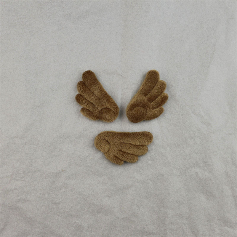 Alas de Ángel de Felpa Doble Cara de 4cm - Componentes para Fabricación de Accesorios de Pelo, Ropa y Manualidades - Proveedor Mayorista