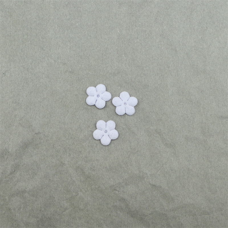 Flores Mini de Fieltro de 1.5cm - Componentes para Fabricación de Accesorios de Pelo, Adornos Textiles y Manualidades - Proveedor Mayorista