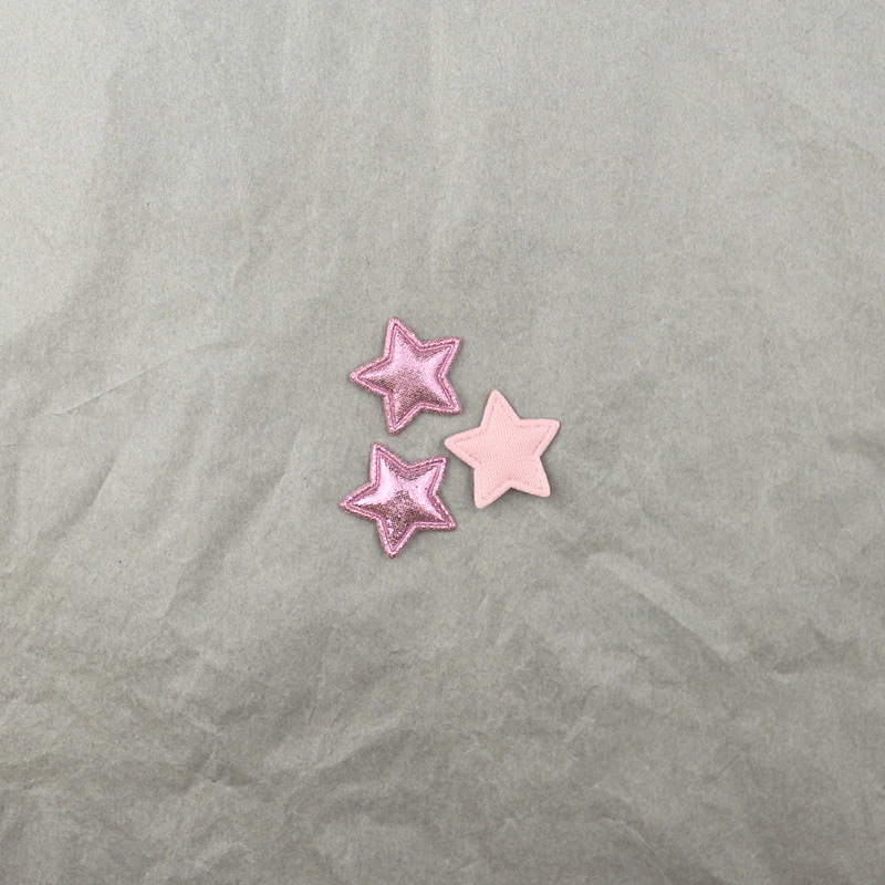 Estrellas de Pana Brillante de 2.5cm - Componentes para Fabricación de Accesorios de Pelo, Ropa y Manualidades - Proveedor Mayorista