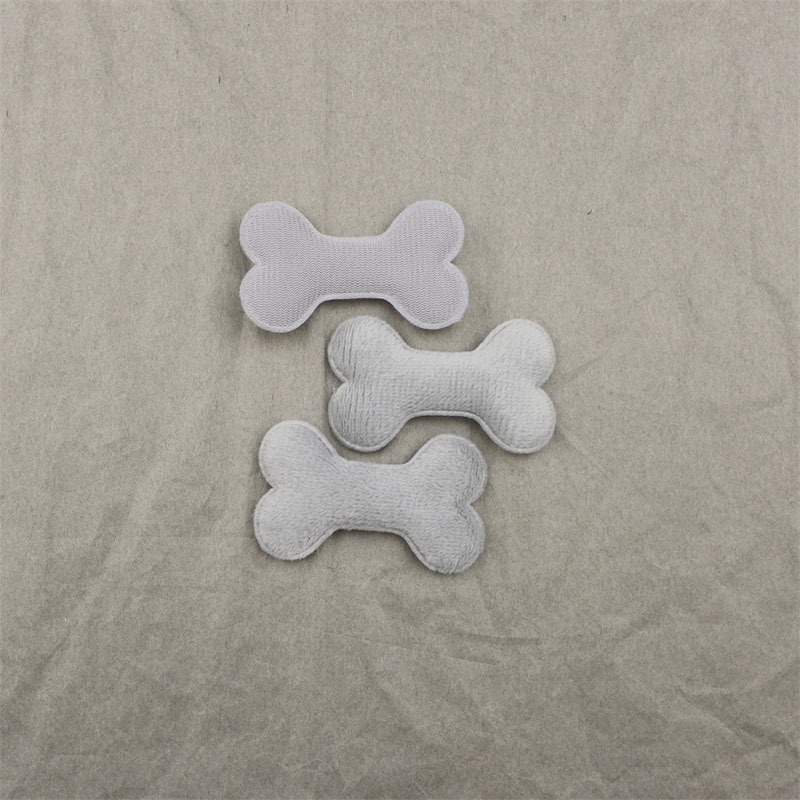 Huesos de Felpa para Mascotas de 4.8cm - Componentes para Fabricación de Accesorios para Mascotas, Ropa, Juguetes y Manualidades - Proveedor Mayorista