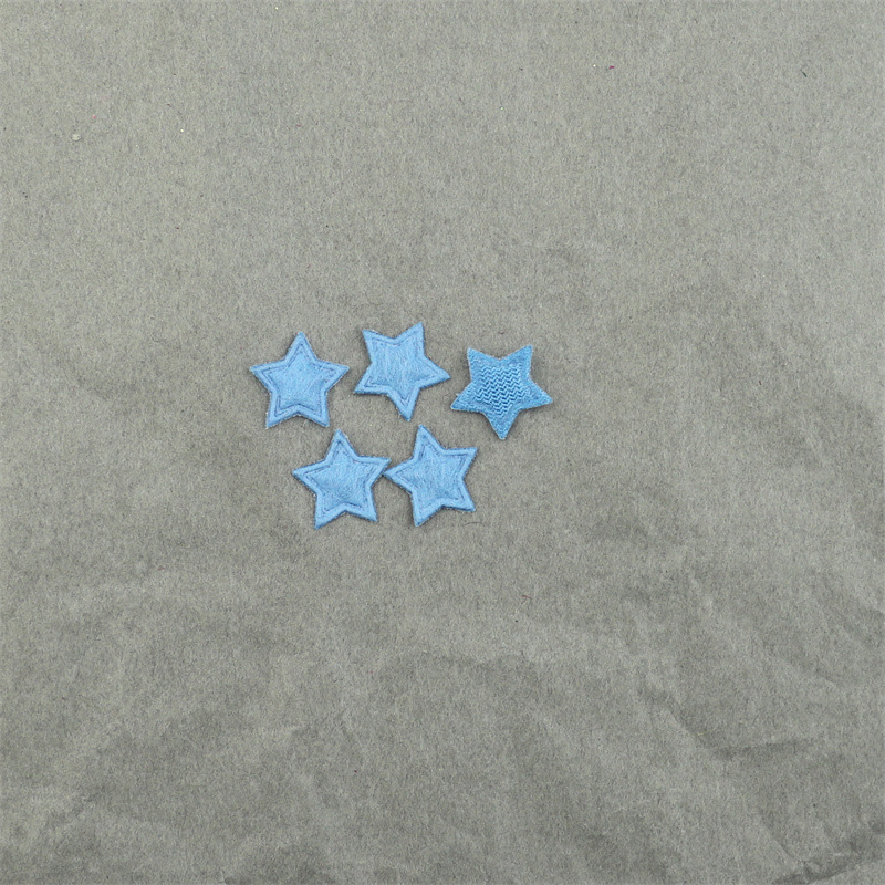 Estrellas Mini de Fieltro de 1.3cm con Estampado - Componentes para Fabricación de Accesorios de Pelo, Manualidades y Decoración - Proveedor Mayorista