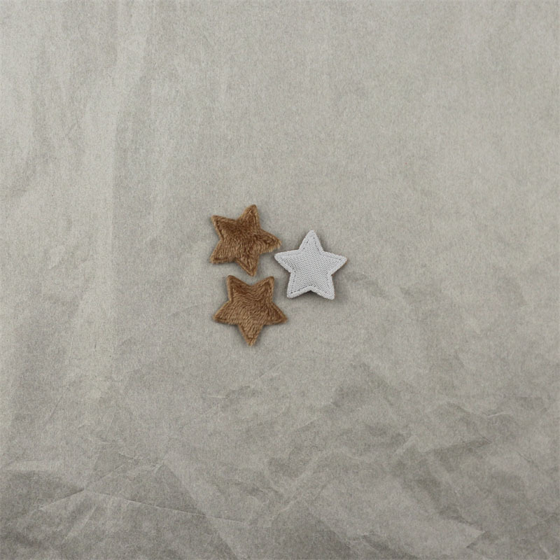 Estrellas de Felpa de 2.5cm para Muñecas - Componentes para Fabricación de Accesorios de Pelo, Ropa y Manualidades - Proveedor Mayorista