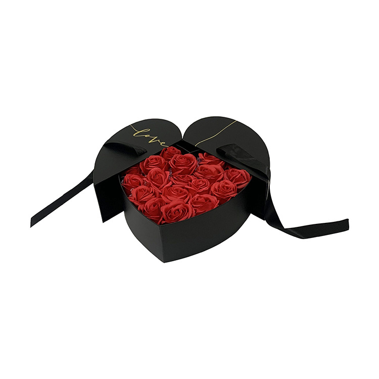 Caja de Regalo Corazón 'LOVE' de Doble Abertura Olipai - Para Flores, Regalos Corporativos y Detalles de Lujo - Venta al por Mayor para Proveedores de Regalos