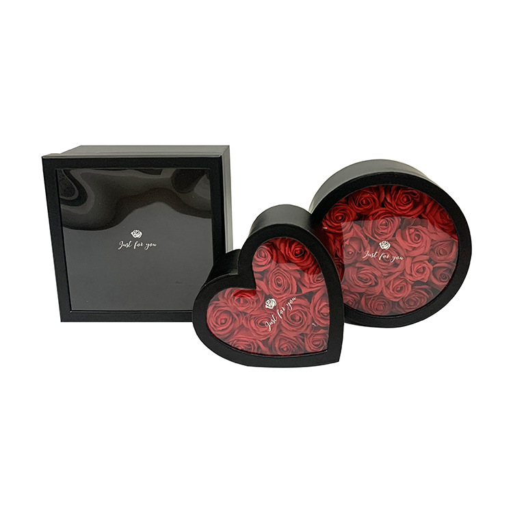 Juego de 3 Cajas de Flores con Ventana y Múltiples Formas con Stock Inmediato Olipai - Para Arreglos Florales y Regalos Diversificados - Venta al por Mayor para Importadores