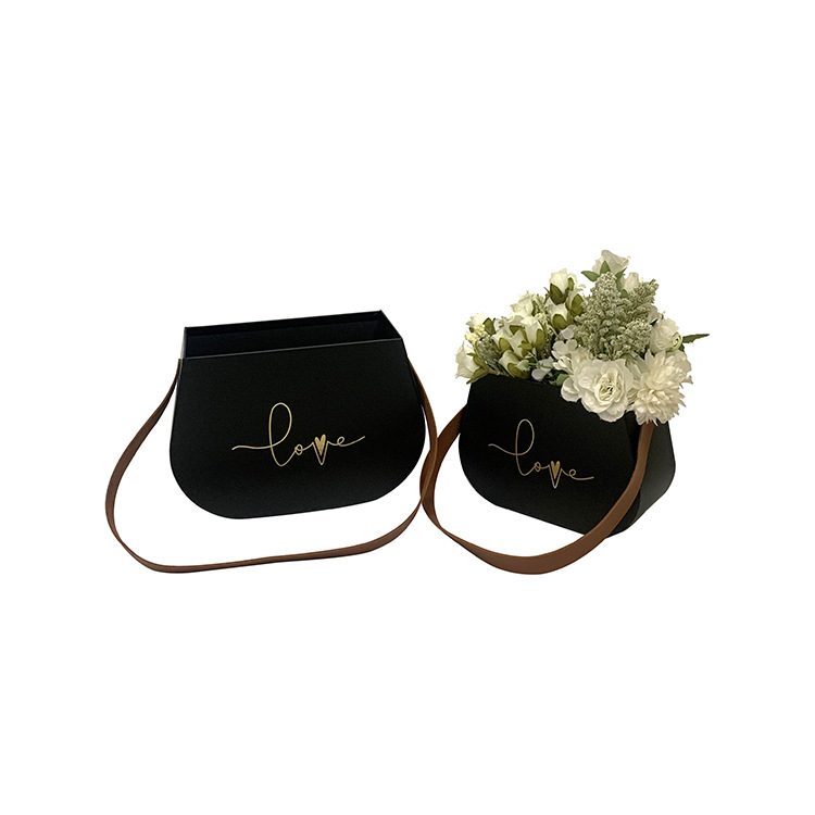 Juego de 2 Cestas con Asas de Cuero para Flores con Stock Inmediato Olipai - Para Arreglos Florales y Regalos de Lujo - Venta al por Mayor para Importadores y Mayoristas