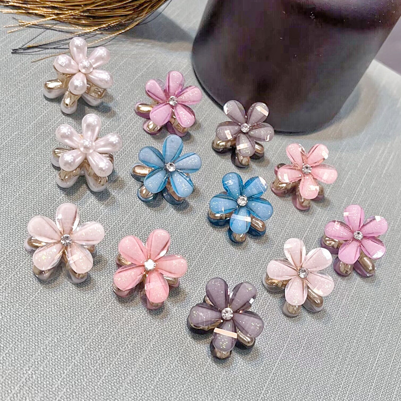Pinzas Mini de Camelia para Mayoristas - Accesorios para Cabello de Aleación con Diseño Dulce 