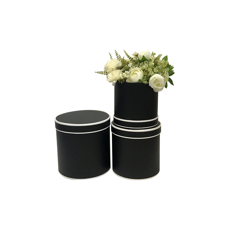 Juego de 3 Cubos Regalo Redondos Minimalistas | Cubo para Ramos de Flores | EN STOCK | Para Mayoristas de Floristería