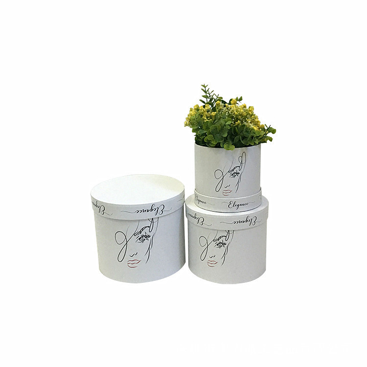 Juego de 3 Cubos Florales con Estampado Dorado y Diseño a Mano | Estilo Moderno | Para Mayoristas