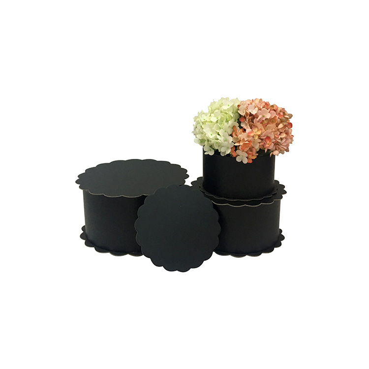Juego de 3 Cajas Redondas con Detalles de Encaje para Flores | Diseño Sólido y Elegante | Para Mayoristas