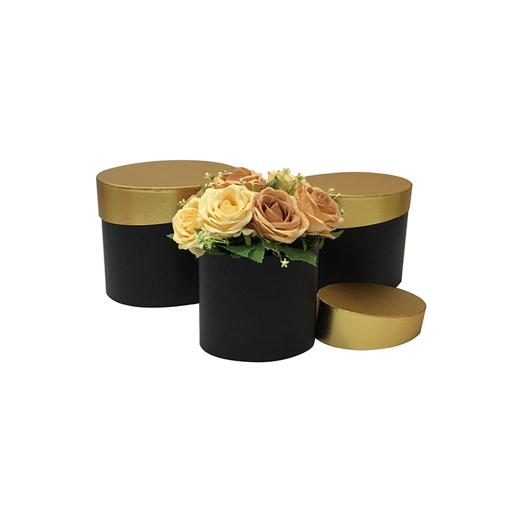 Juego de 3 Cubos Florales con Tapa Irregular Ovalada | Diseño Exclusivo | Para Mayoristas