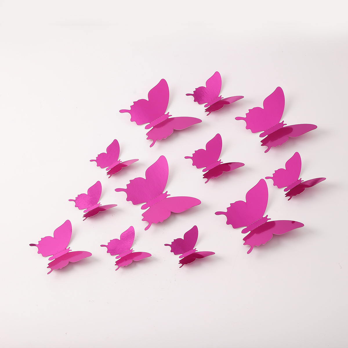 Mariposas 3D Brillantes - Nuevo Diseño Populares para Fiestas - Decoración para Paredes, Escaparates y Fondos de Fotos - Ideales para Eventos y Mayoristas