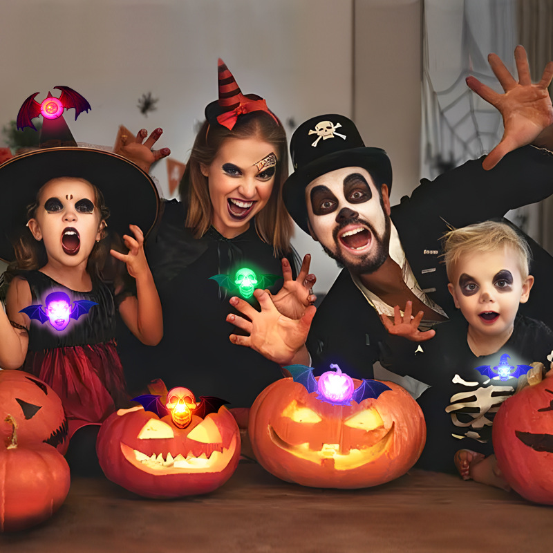 Murciélagos 3D Brillantes para Halloween - Lote de 60 Unidades para Decoración de Pared - Simulación Realista con Efecto de Luz - Para Fiestas, Hogares y Mayoristas